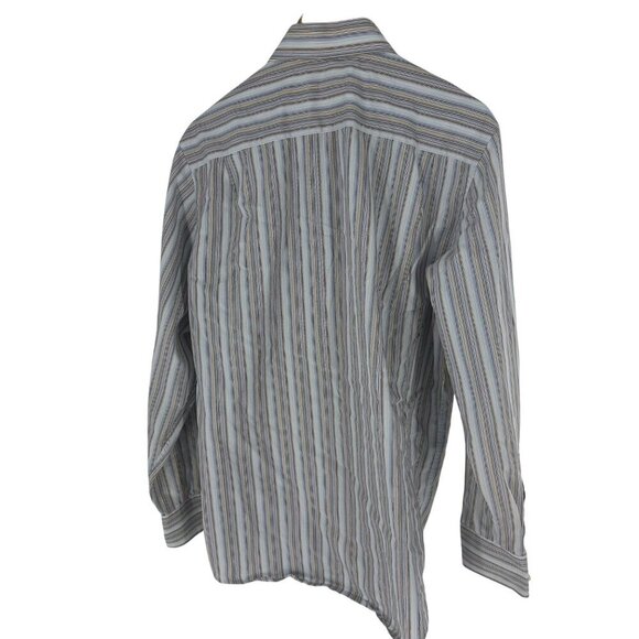 Banana Republic Outlet Mens Striped Button-Down Shirt Medium 15-15.5" - Picture 3 of 4